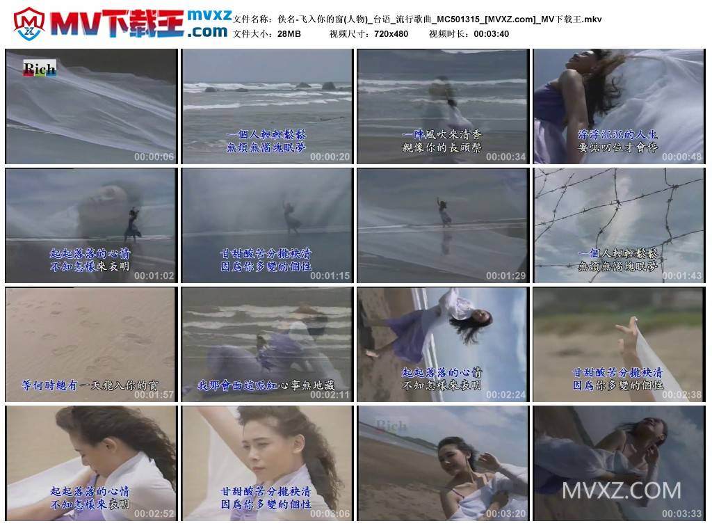 佚名-飞入你的窗(人物)_台语_流行歌曲_MC501315